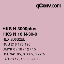 カラーコード: HKS N 3000plus - HKS N 16 N-30-0 | qconv.com
