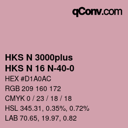 カラーコード: HKS N 3000plus - HKS N 16 N-40-0 | qconv.com