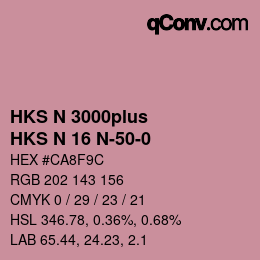 カラーコード: HKS N 3000plus - HKS N 16 N-50-0 | qconv.com