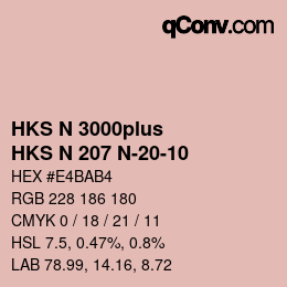 Farbcode: HKS N 3000plus - HKS N 207 N-20-10 | qconv.com