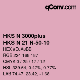 カラーコード: HKS N 3000plus - HKS N 21 N-50-10 | qconv.com