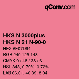 カラーコード: HKS N 3000plus - HKS N 21 N-90-0 | qconv.com