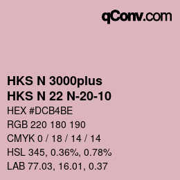 Farbcode: HKS N 3000plus - HKS N 22 N-20-10 | qconv.com