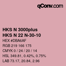 カラーコード: HKS N 3000plus - HKS N 22 N-30-10 | qconv.com