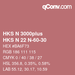 Farbcode: HKS N 3000plus - HKS N 22 N-60-30 | qconv.com