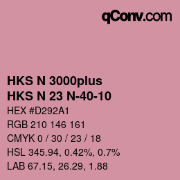 Farbcode: HKS N 3000plus - HKS N 23 N-40-10 | qconv.com