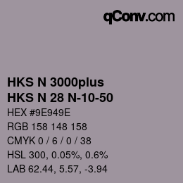 Farbcode: HKS N 3000plus - HKS N 28 N-10-50 | qconv.com