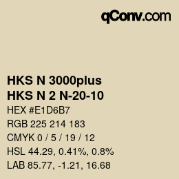 Código de color: HKS N 3000plus - HKS N 2 N-20-10 | qconv.com