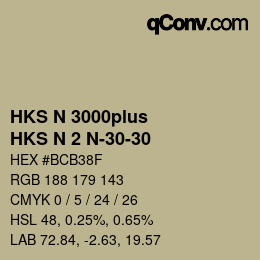 颜色代码: HKS N 3000plus - HKS N 2 N-30-30 | qconv.com