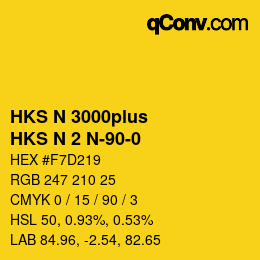 カラーコード: HKS N 3000plus - HKS N 2 N-90-0 | qconv.com