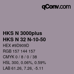 Color code: HKS N 3000plus - HKS N 32 N-10-50 | qconv.com