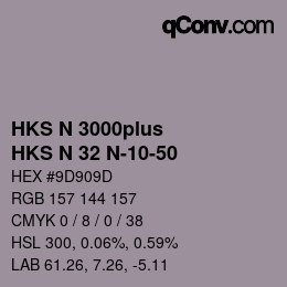 Color code: HKS N 3000plus - HKS N 32 N-10-50 | qconv.com