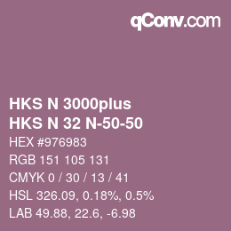 カラーコード: HKS N 3000plus - HKS N 32 N-50-50 | qconv.com