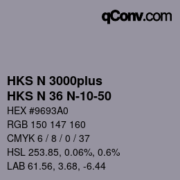 Farbcode: HKS N 3000plus - HKS N 36 N-10-50 | qconv.com