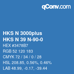 カラーコード: HKS N 3000plus - HKS N 39 N-90-0 | qconv.com