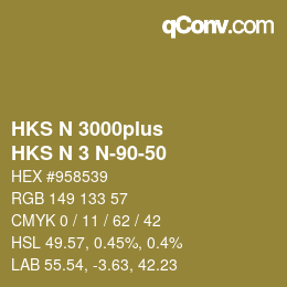 カラーコード: HKS N 3000plus - HKS N 3 N-90-50 | qconv.com