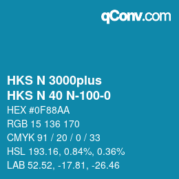 Farbcode: HKS N 3000plus - HKS N 40 N-100-0 | qconv.com