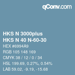 カラーコード: HKS N 3000plus - HKS N 40 N-60-30 | qconv.com