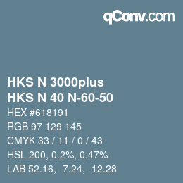 Color code: HKS N 3000plus - HKS N 40 N-60-50 | qconv.com