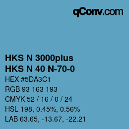 Farbcode: HKS N 3000plus - HKS N 40 N-70-0 | qconv.com