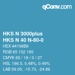 Farbcode: HKS N 3000plus - HKS N 40 N-80-0 | qconv.com