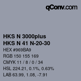 カラーコード: HKS N 3000plus - HKS N 41 N-20-30 | qconv.com