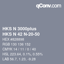 Farbcode: HKS N 3000plus - HKS N 42 N-20-50 | qconv.com