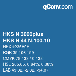 カラーコード: HKS N 3000plus - HKS N 44 N-100-10 | qconv.com
