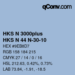 カラーコード: HKS N 3000plus - HKS N 44 N-30-10 | qconv.com