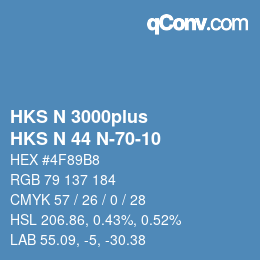 Código de color: HKS N 3000plus - HKS N 44 N-70-10 | qconv.com