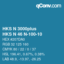 カラーコード: HKS N 3000plus - HKS N 46 N-100-10 | qconv.com