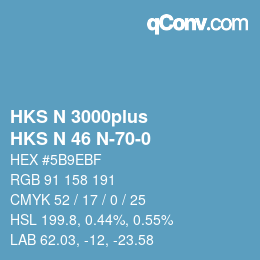 Farbcode: HKS N 3000plus - HKS N 46 N-70-0 | qconv.com