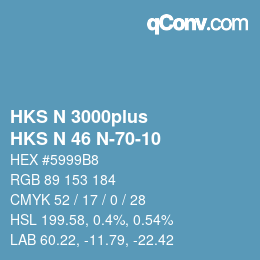 Farbcode: HKS N 3000plus - HKS N 46 N-70-10 | qconv.com
