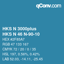 Color code: HKS N 3000plus - HKS N 46 N-90-10 | qconv.com