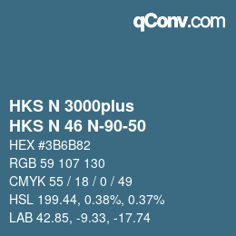 Color code: HKS N 3000plus - HKS N 46 N-90-50 | qconv.com