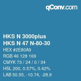 Farbcode: HKS N 3000plus - HKS N 47 N-80-30 | qconv.com