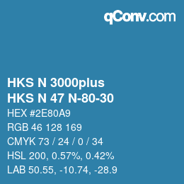 Color code: HKS N 3000plus - HKS N 47 N-80-30 | qconv.com