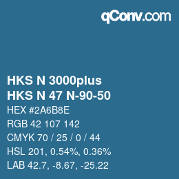 カラーコード: HKS N 3000plus - HKS N 47 N-90-50 | qconv.com