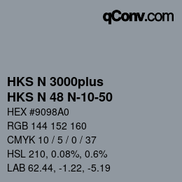 カラーコード: HKS N 3000plus - HKS N 48 N-10-50 | qconv.com