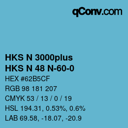 カラーコード: HKS N 3000plus - HKS N 48 N-60-0 | qconv.com