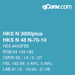 Color code: HKS N 3000plus - HKS N 48 N-70-10 | qconv.com