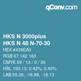 Farbcode: HKS N 3000plus - HKS N 48 N-70-30 | qconv.com