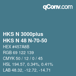 Farbcode: HKS N 3000plus - HKS N 48 N-70-50 | qconv.com