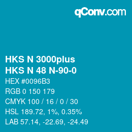 Código de color: HKS N 3000plus - HKS N 48 N-90-0 | qconv.com