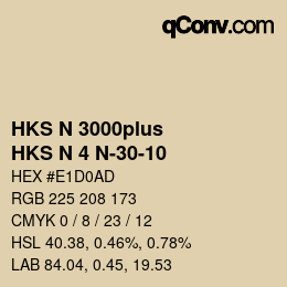 Farbcode: HKS N 3000plus - HKS N 4 N-30-10 | qconv.com