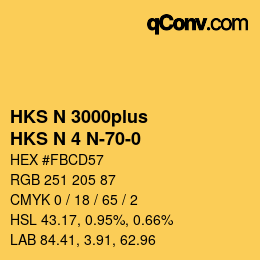 Código de color: HKS N 3000plus - HKS N 4 N-70-0 | qconv.com