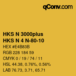 Farbcode: HKS N 3000plus - HKS N 4 N-80-10 | qconv.com