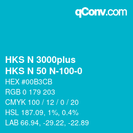 カラーコード: HKS N 3000plus - HKS N 50 N-100-0 | qconv.com