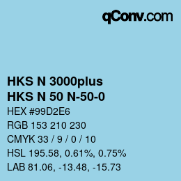 カラーコード: HKS N 3000plus - HKS N 50 N-50-0 | qconv.com