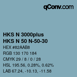 カラーコード: HKS N 3000plus - HKS N 50 N-50-30 | qconv.com